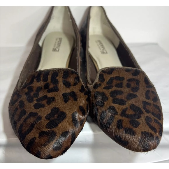 Sperry Top-Sider Womens Leopard Print Faux Fur Slip on Loafers STS90398 Sz 9 - Picture 5 of 14